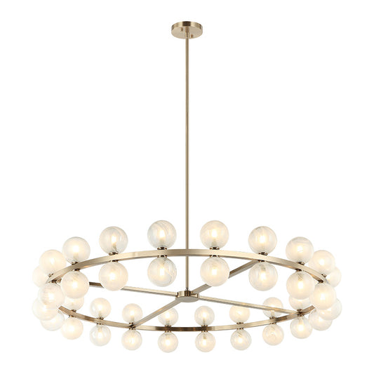 Matteo Lighting Nimbus 48" 40-Light Chandelier in Champagne Gold (C30740CG) – alternate view