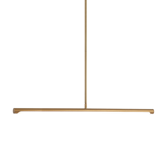 Matteo Lighting Novelle 33" LED Linear Pendant in Aged Gold Brass (C31433AG)
