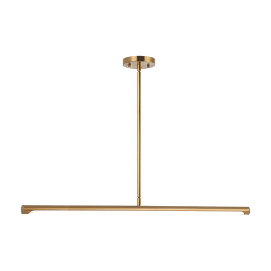Matteo Lighting Novelle 33" LED Linear Pendant in Aged Gold Brass (C31433AG) – alternate view