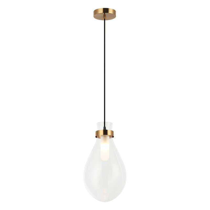 Matteo Lighting Seranna 9" Pendant in Aged Gold Brass (C31911AG) – alternate view