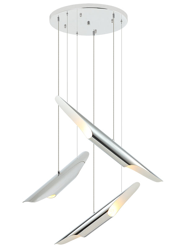 Matteo Lighting Stylus 29" 6-Light Pendant in Chrome (C32416CH) – alternate view