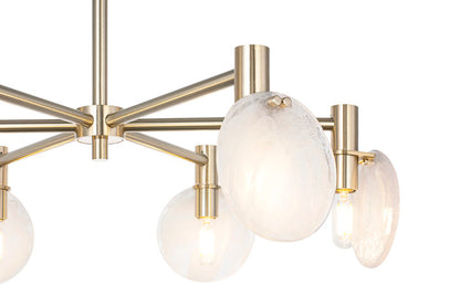 Matteo Lighting Cloudburst 24" 6-Light Chandelier in Champagne Gold (C33806CG) – alternate view