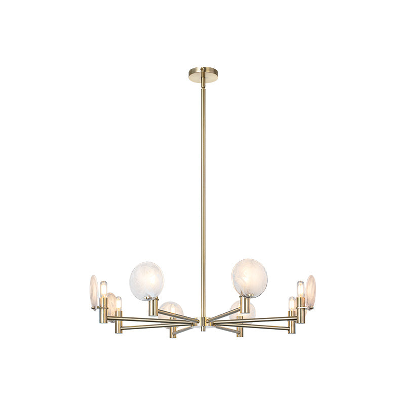 Matteo Lighting Cloudburst 32" 8-Light Chandelier in Champagne Gold (C33808CG) – alternate view