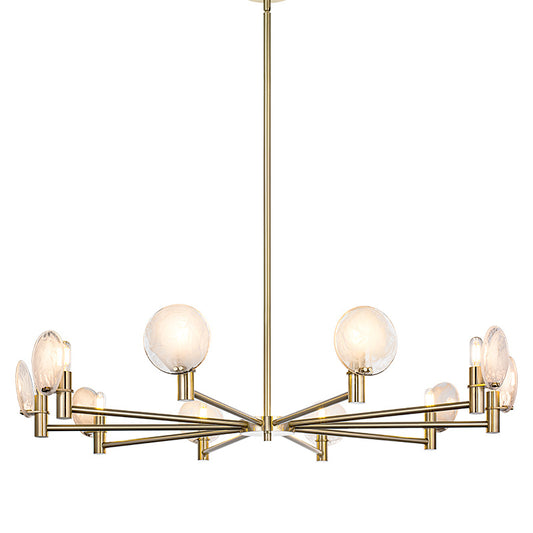 Matteo Lighting Cloudburst 41" 10-Light Chandelier in Champagne Gold (C33810CG)