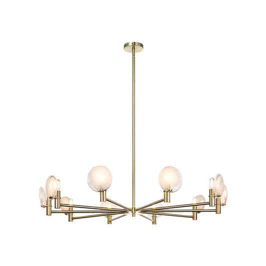 Matteo Lighting Cloudburst 41" 10-Light Chandelier in Champagne Gold (C33810CG) – alternate view