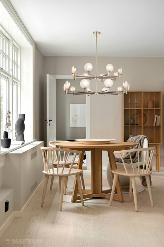 Matteo Lighting Cloudburst 41" 18-Light Chandelier in Champagne Gold (C33818CG) – alternate view