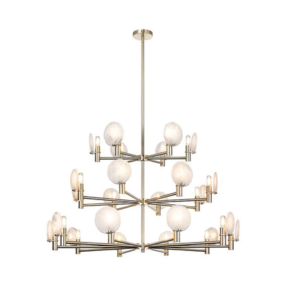 Matteo Lighting Cloudburst 41" 24-Light Chandelier in Champagne Gold (C33824CG) – alternate view