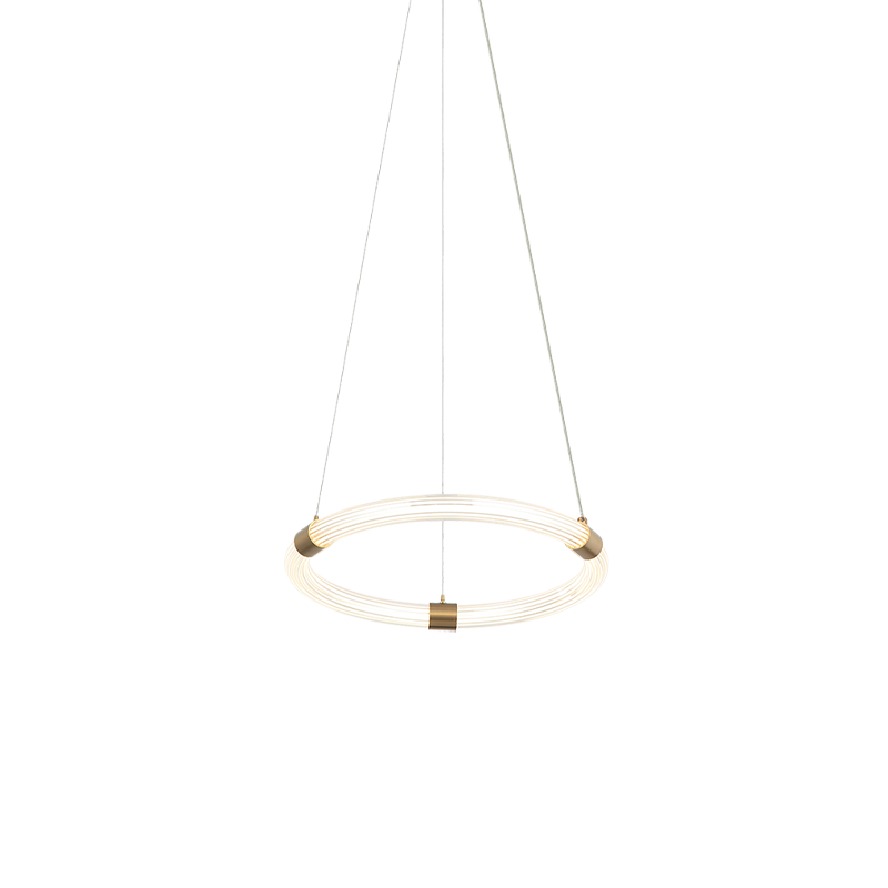 Matteo Lighting Inkara 16" LED Chandelier in Aged Gold Brass (C34816AG)