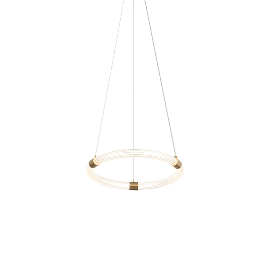 Matteo Lighting Inkara 16" LED Chandelier in Aged Gold Brass (C34816AG)