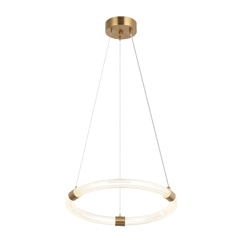 Matteo Lighting Inkara 16" LED Chandelier in Aged Gold Brass (C34816AG) – alternate view