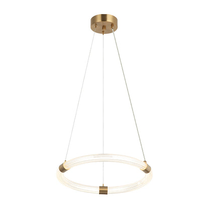 Matteo Lighting Inkara 16" LED Chandelier in Aged Gold Brass (C34816AG) – alternate view