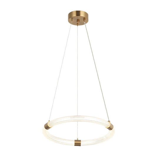 Matteo Lighting Inkara 16" LED Chandelier in Aged Gold Brass (C34816AG) – alternate view