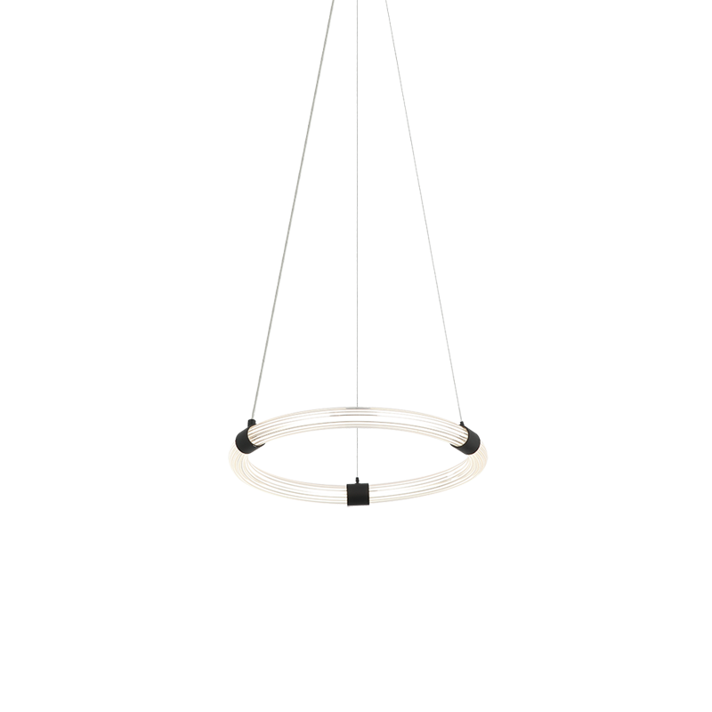Matteo Lighting Inkara 16" LED Chandelier in Matte Black (C34816MB)