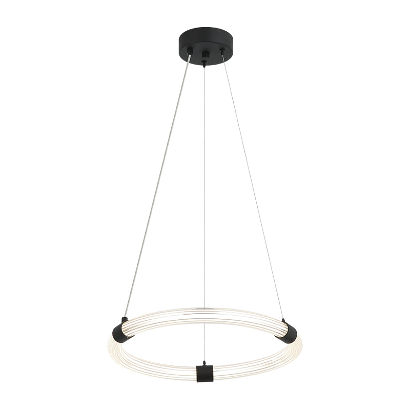 Matteo Lighting Inkara 16" LED Chandelier in Matte Black (C34816MB) – alternate view
