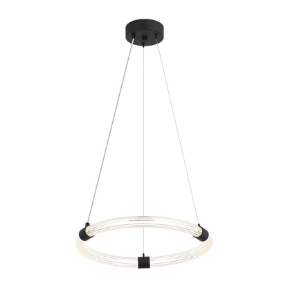 Matteo Lighting Inkara 16" LED Chandelier in Matte Black (C34816MB) – alternate view