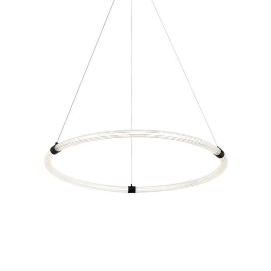 Matteo Lighting Inkara 32" LED Chandelier in Matte Black (C34832MB)