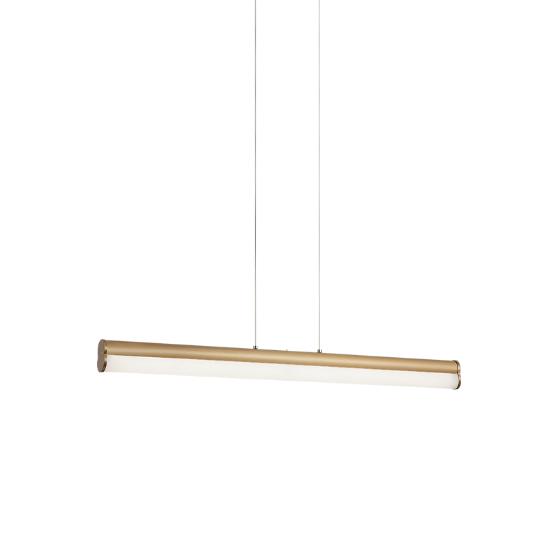 Matteo Lighting Junction 33" LED Linear Chandelier in Aged Gold Brass (C36533AG)