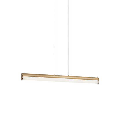 Matteo Lighting Junction 33" LED Linear Chandelier in Aged Gold Brass (C36533AG)