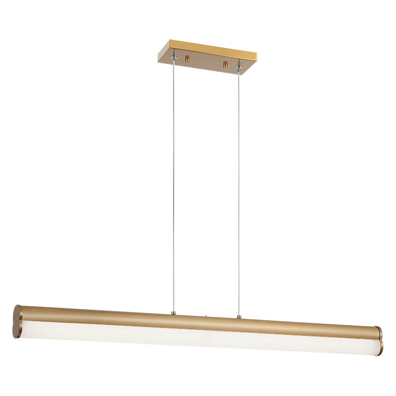 Matteo Lighting Junction 33" LED Linear Chandelier in Aged Gold Brass (C36533AG) – alternate view