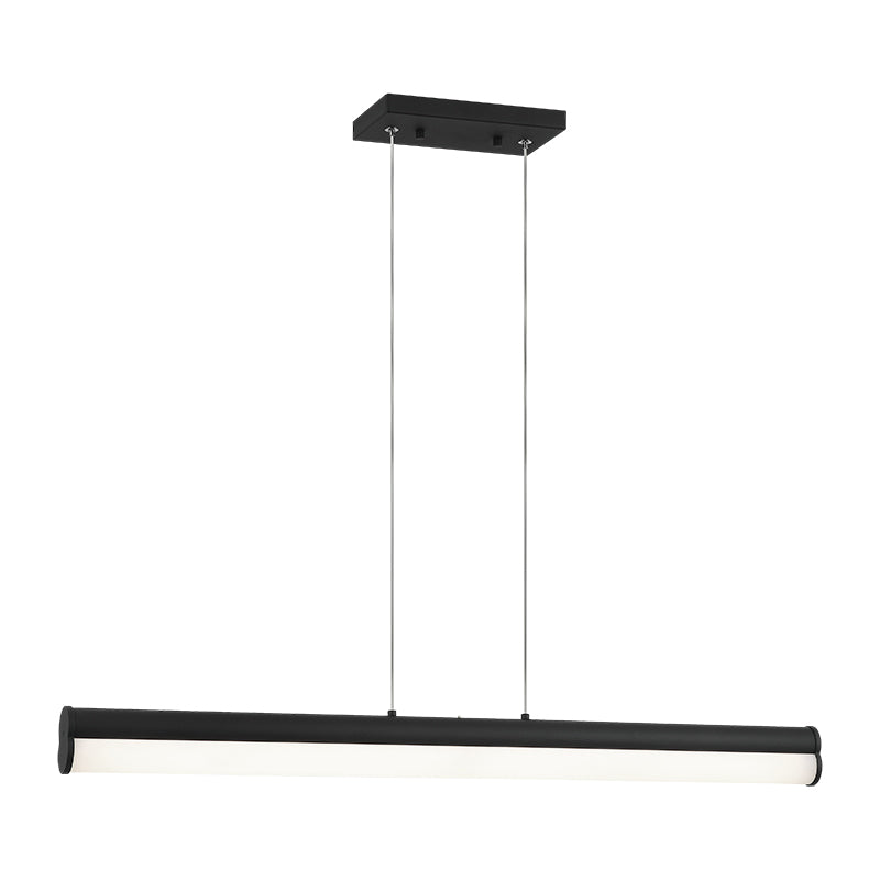Matteo Lighting Junction 33" LED Linear Chandelier in Matte Black (C36533MB) – alternate view