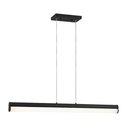Matteo Lighting Junction 33" LED Linear Chandelier in Matte Black (C36533MB) – alternate view