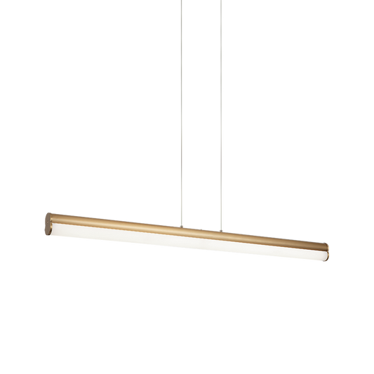 Matteo Lighting Junction 41" LED Linear Chandelier in Aged Gold Brass (C36542AG)