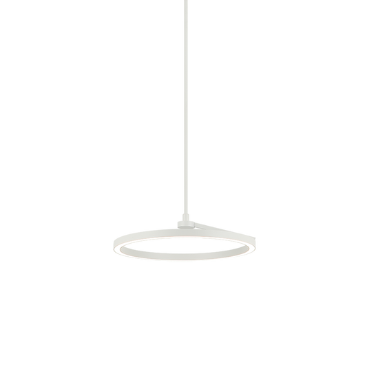 Matteo Lighting Trundle 16" LED Pendant in White (C36716WH)