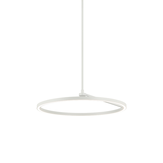 Matteo Lighting Trundle 24" LED Pendant in White (C36724WH)