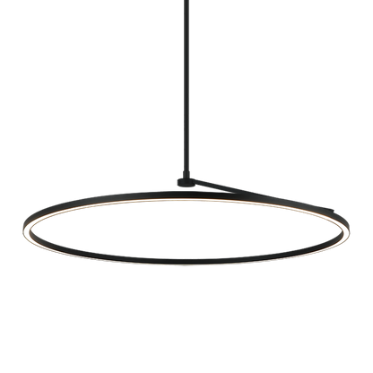 Matteo Lighting Trundle 39" LED Pendant in Matte Black (C36740MB)