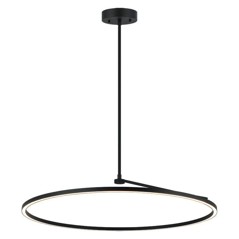 Matteo Lighting Trundle 39" LED Pendant in Matte Black (C36740MB) – alternate view