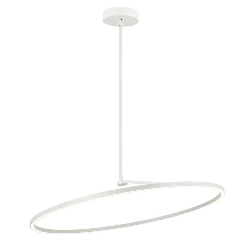 Matteo Lighting Trundle 39" LED Pendant in White (C36740WH) – alternate view