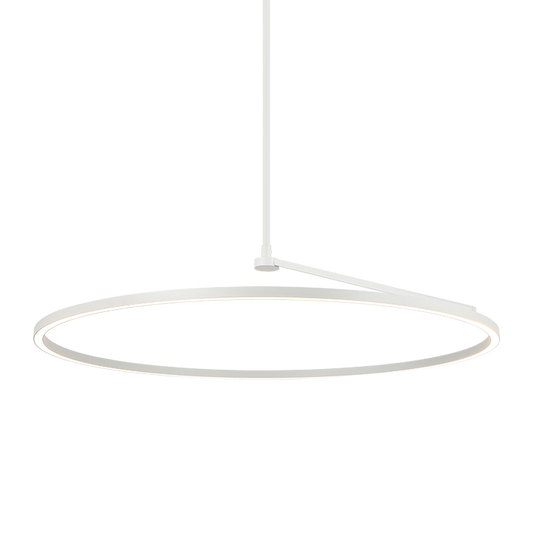 Matteo Lighting Trundle 39" LED Pendant in White (C36740WH)