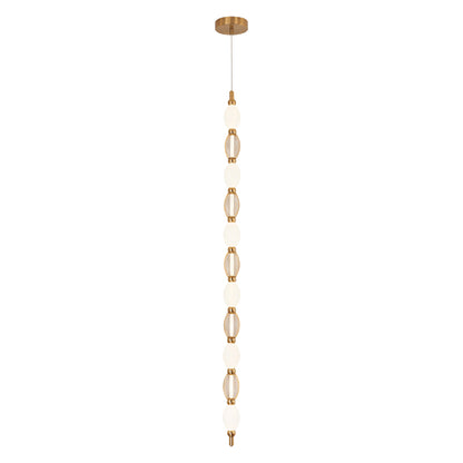 Matteo Lighting Tentacles 1-Light LED Pendant in Aged Gold Brass (C37101AG) – alternate view