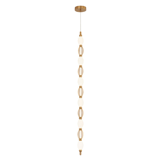 Matteo Lighting Tentacles 1-Light LED Pendant in Aged Gold Brass (C37101AG) – alternate view