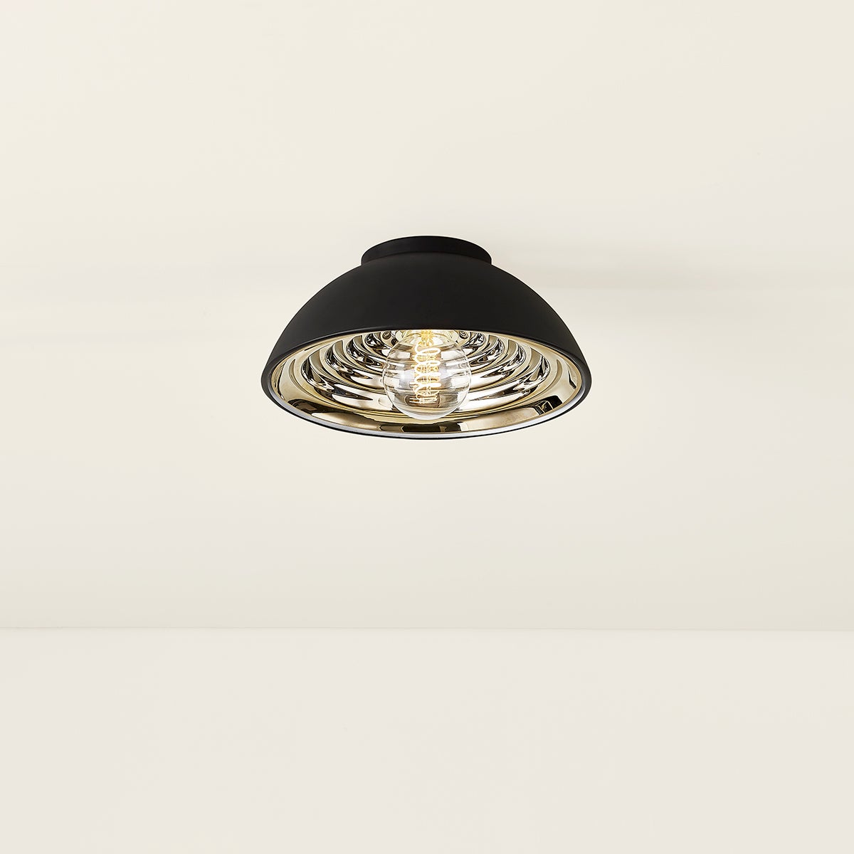 Troy Eclipse Flush Mount Soft Black Detail 3