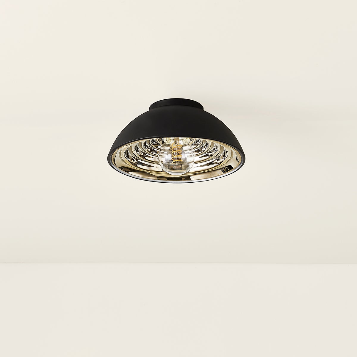 Troy Eclipse Flush Mount Soft Black Detail 2