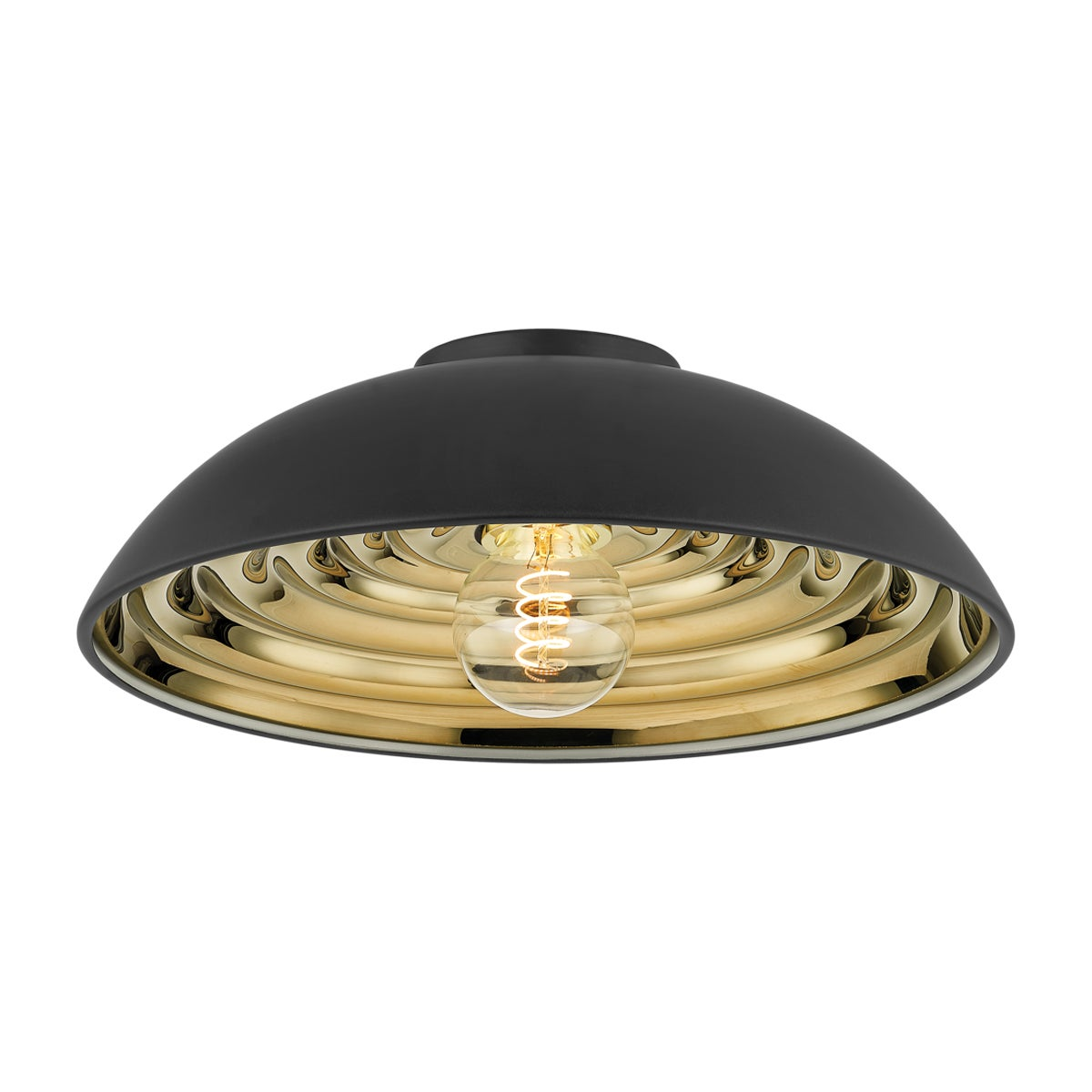 Troy Eclipse Flush Mount Soft Black