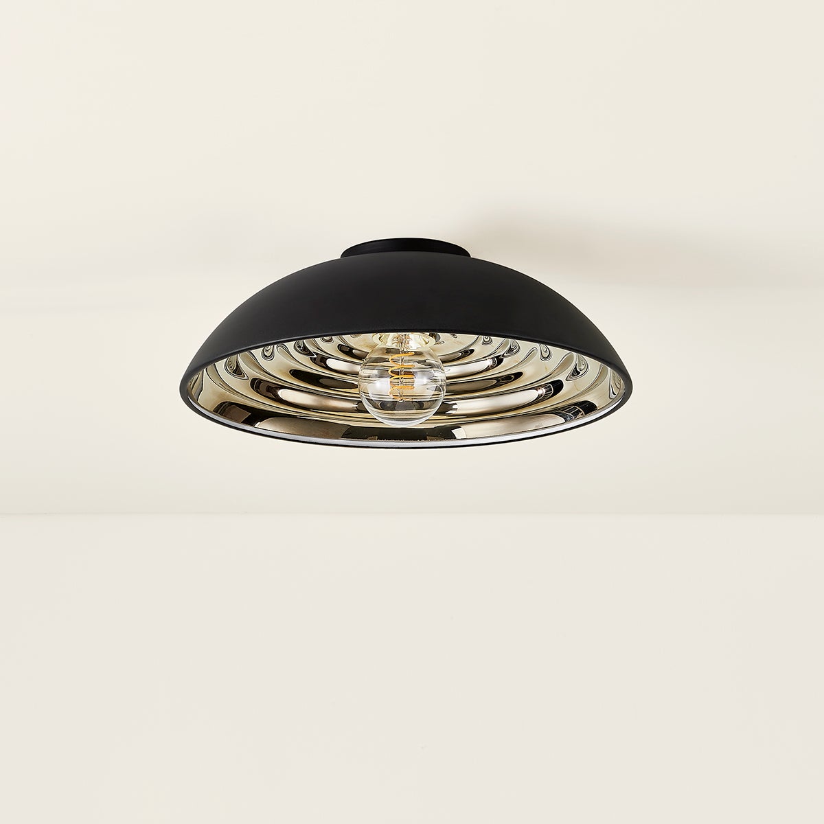 Troy Eclipse Flush Mount Soft Black Detail 1