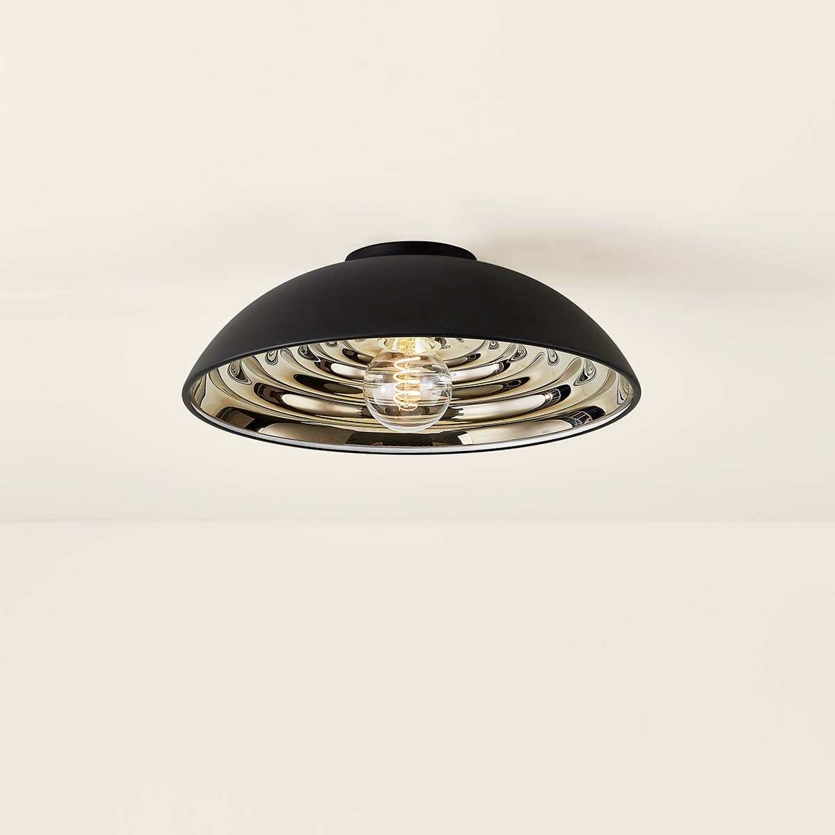 Troy Eclipse Flush Mount Soft Black Detail 2