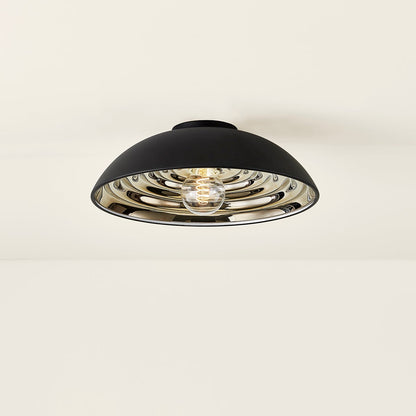 Troy Eclipse Flush Mount Soft Black Detail 2