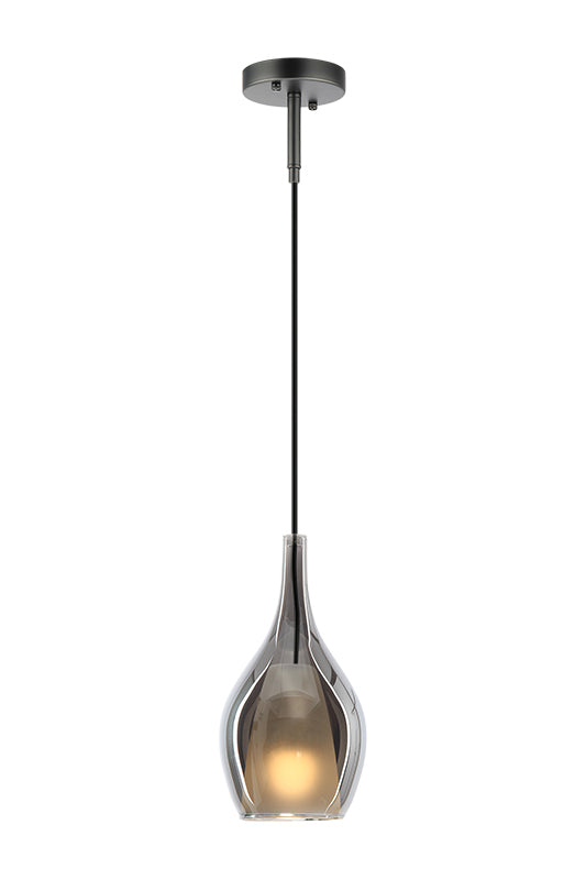 Matteo Lighting Jericho 6" Pendant in Matte Black (C37501MBSM) – alternate view