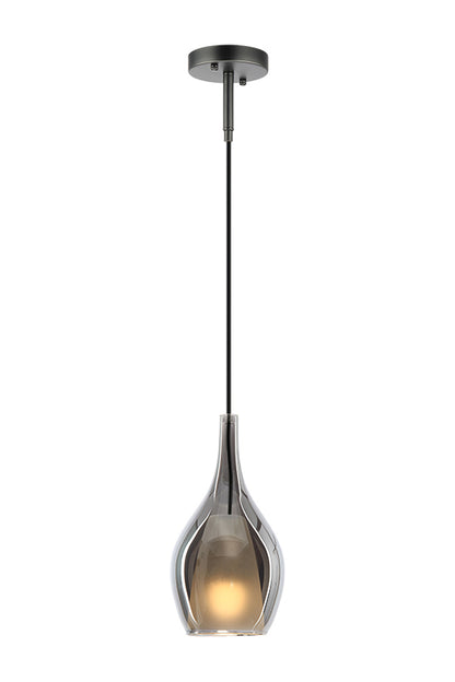 Matteo Lighting Jericho 6" Pendant in Matte Black (C37501MBSM) – alternate view