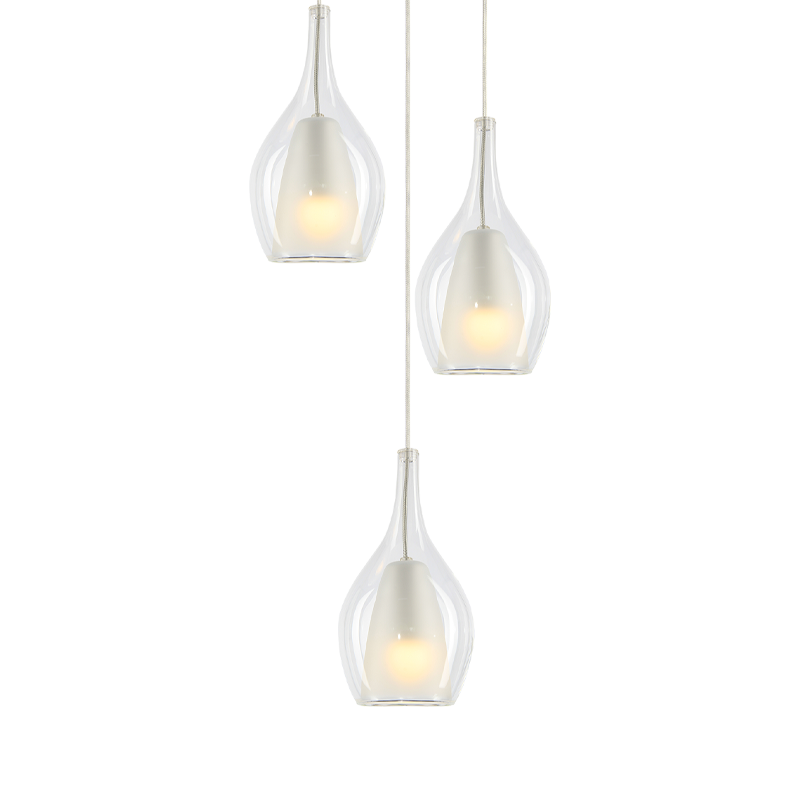 Matteo Lighting Jericho 14" 3-Light Pendant in Chrome (C37503CHCL)