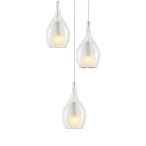 Matteo Lighting Jericho 14" 3-Light Pendant in Chrome (C37503CHCL)