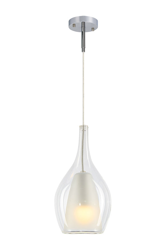 Matteo Lighting Jericho 8" Pendant in Chrome (C37521CHCL) – alternate view
