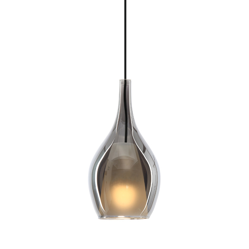 Matteo Lighting Jericho 8" Pendant in Matte Black (C37521MBSM)