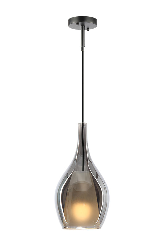 Matteo Lighting Jericho 8" Pendant in Matte Black (C37521MBSM) – alternate view