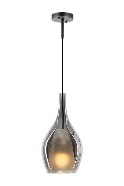 Matteo Lighting Jericho 8" Pendant in Matte Black (C37521MBSM) – alternate view