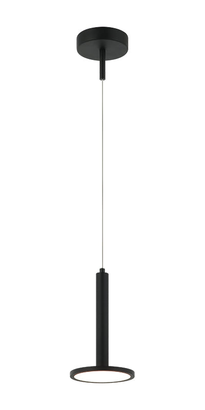 Matteo Lighting Extraterrestrial 6" LED Pendant in Matte Black (C37701MB) – alternate view