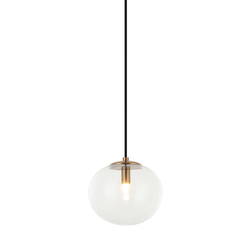Matteo Lighting Bulbus 7" Pendant in Aged Gold Brass (C38101AG)
